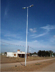 Columna 10 metros con brazo desmontable doble
