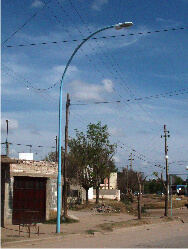Columna 10 metros con brazo 2 metros simple