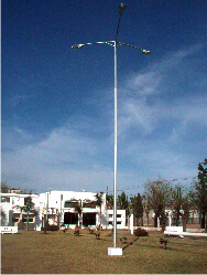Columna 12 metros con brazo desmontable triple